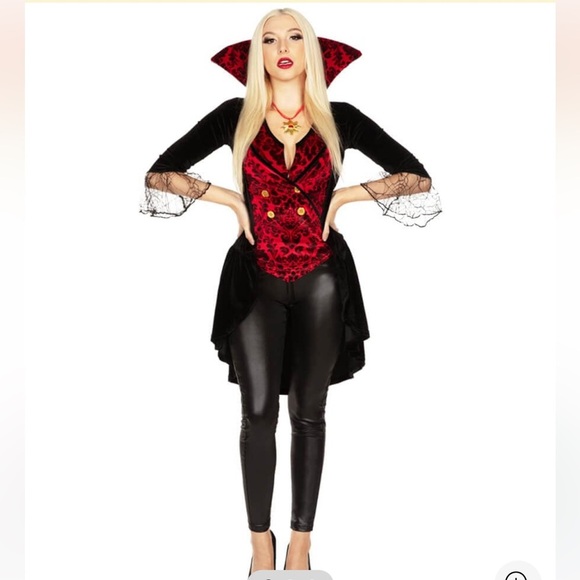 Tipsy Elves Black and Red Vampire Costume NWT - Picture 2 of 2